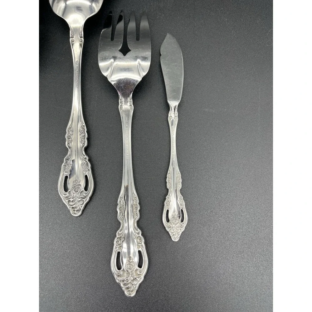 Brahms 7 Piece Hostess Set Stainless By Oneida Silver